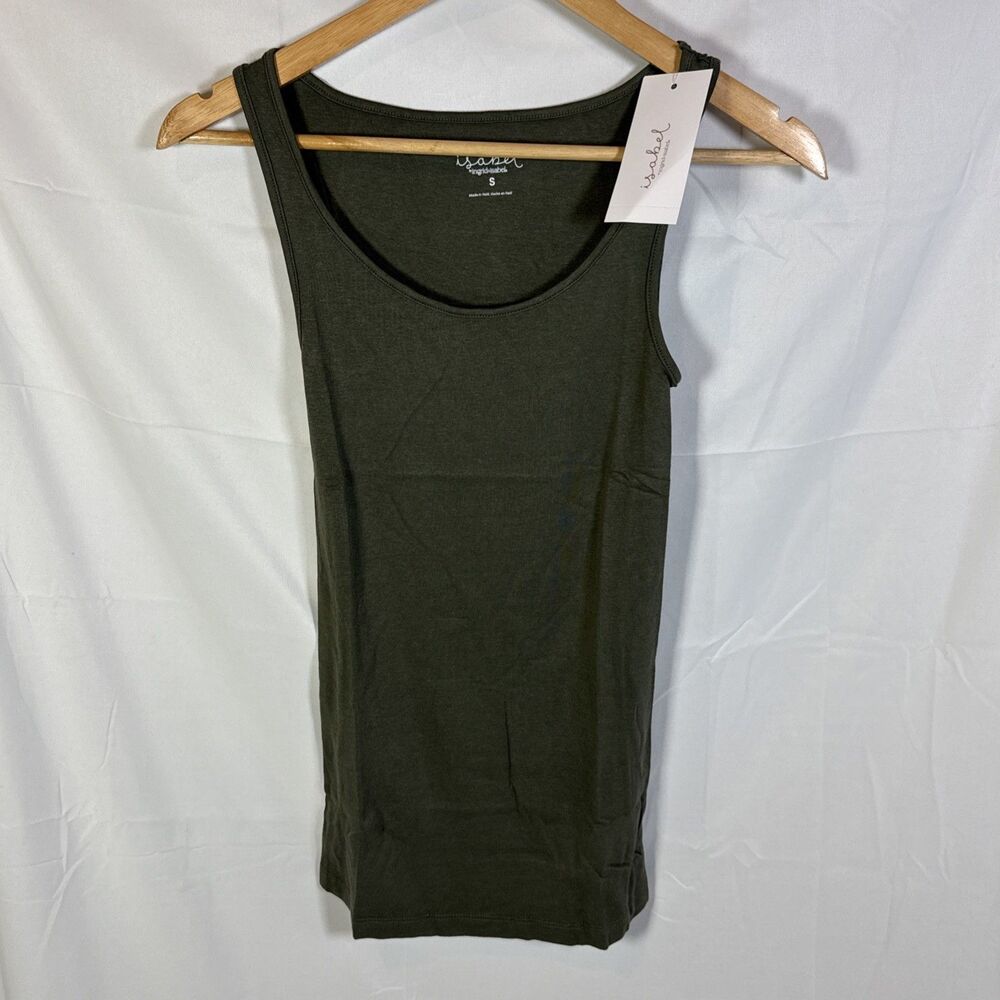Isabel Women’s Size Small Tank Top Color Olive Pre- Pregnancy Size - Picture 2 of 3